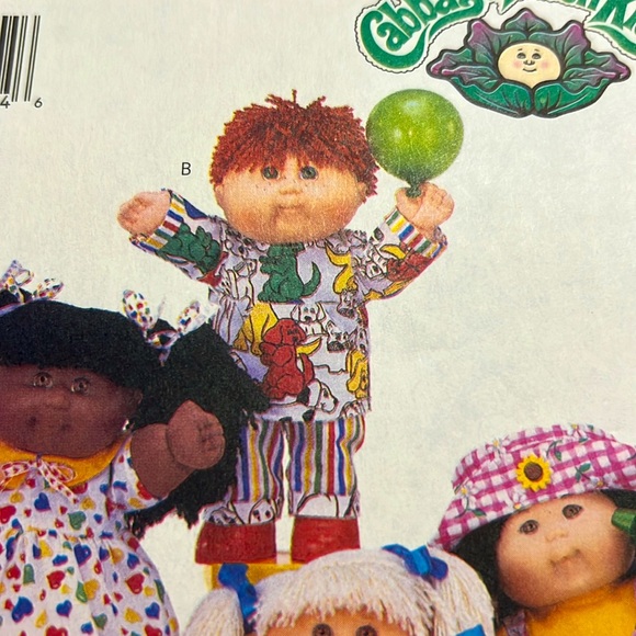 Butterick Pattern 4556 Cabbage Patch Kids Clothes 6 Outfits Uncut 1996 14” Dolls - Picture 6 of 9